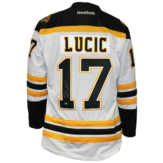 MILAN LUCIC SIGNED BOSTON BRUINS JERSEY