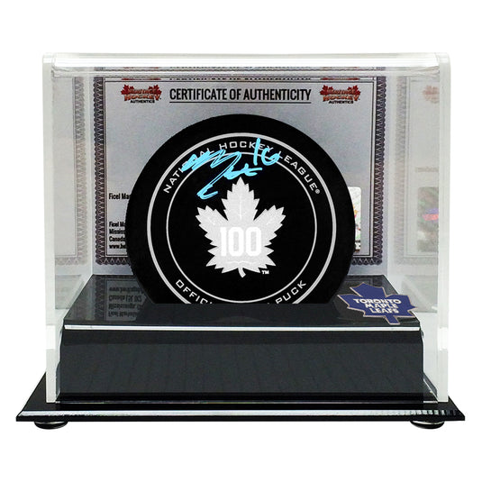 Mitch Marner Signed Toronto Maple Leafs Centennial Puck