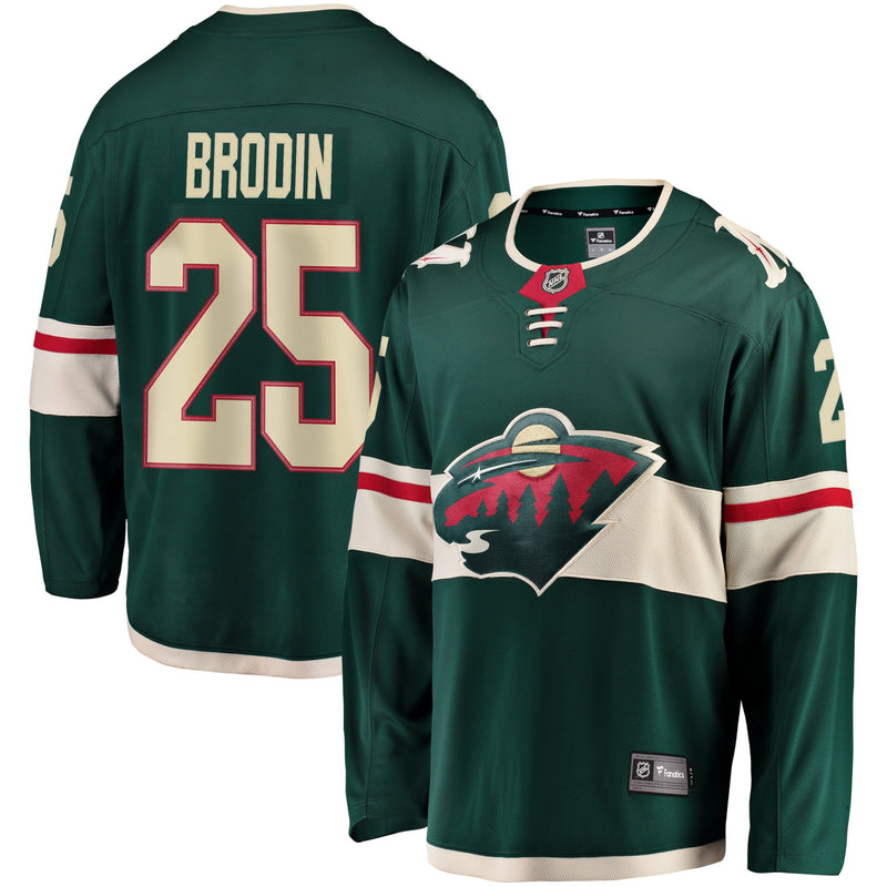 Chargez l&#39;image dans la visionneuse de la galerie, Jonas Brodin Minnesota Wild NHL Fanatics Breakaway Maillot Domicile
