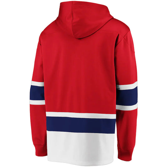 Montreal Canadiens NHL Dasher Iconic Power Play Lace-Up Hoodie