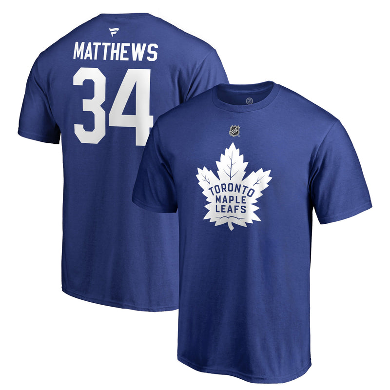 Load image into Gallery viewer, Toronto Maple Leafs NHL Auston Matthews Authentic Player Name and Number T-Shirt
