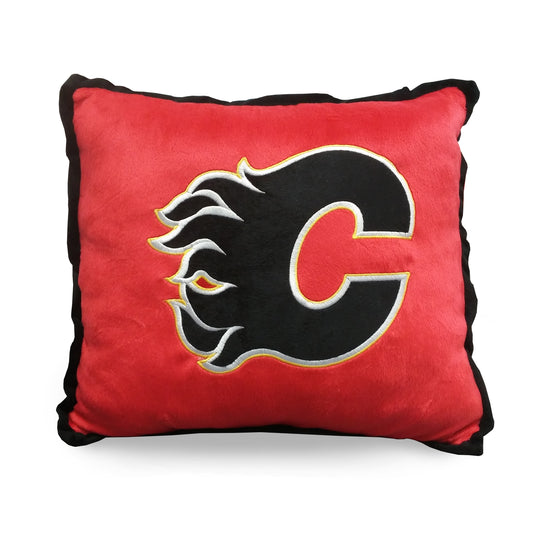 Calgary Flames Contrast Trim Pillow