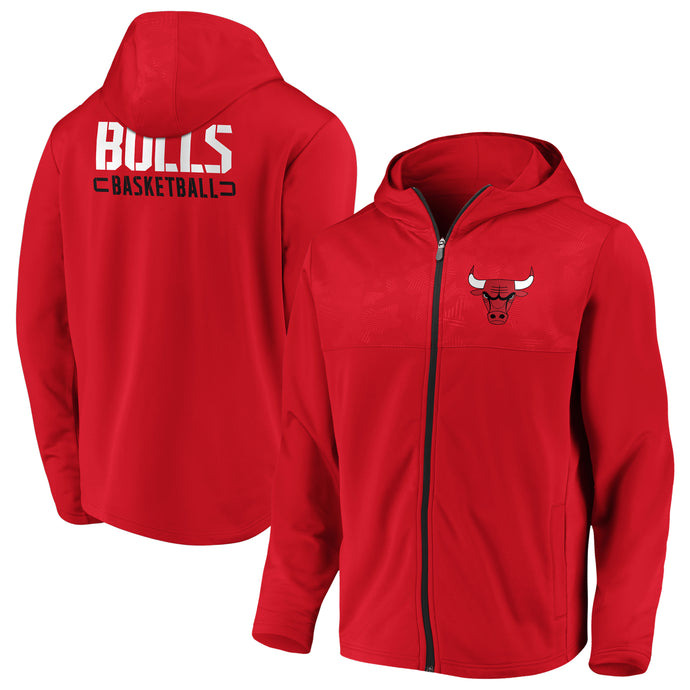 Chicago Bulls NBA Defender Mission Primaire Sweat à capuche entièrement zippé