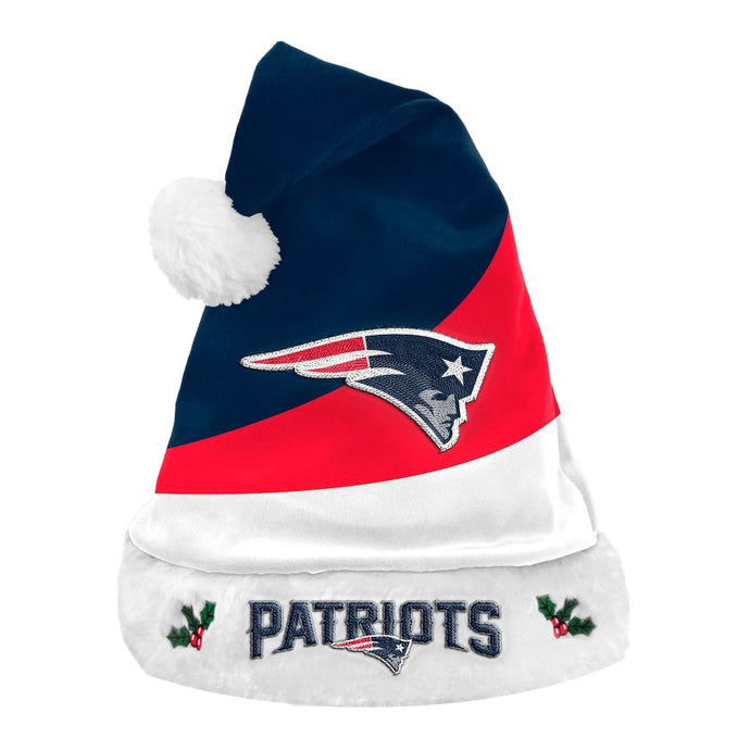 Bonnet de Père Noël color block des Patriots de la Nouvelle-Angleterre