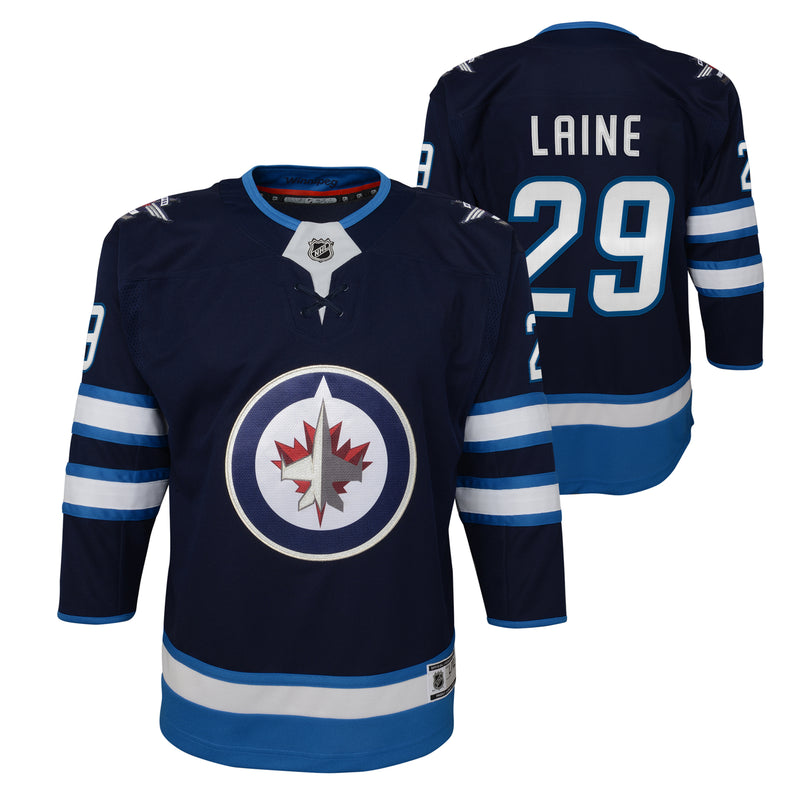 Chargez l&#39;image dans la visionneuse de la galerie, Maillot pour jeunes Laine Patrik Laine Winnipeg Jets NHL Premier Domicile
