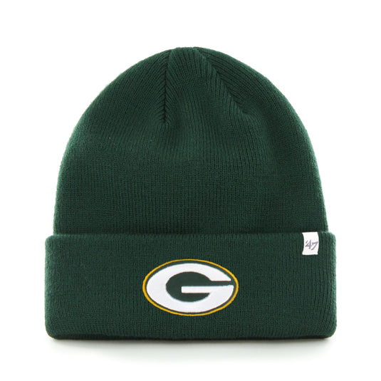 Green Bay Packers NFL Raised Cuffed Knit Beanie