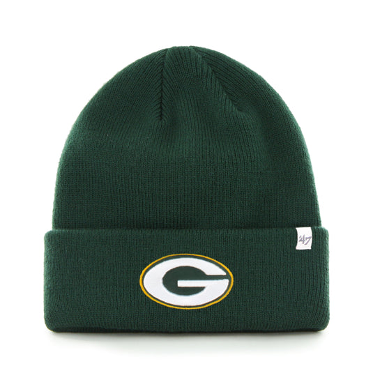 Bonnet en tricot à revers surélevé NFL des Packers de Green Bay