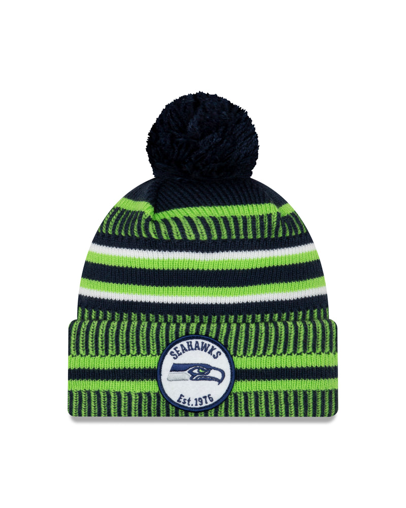 Load image into Gallery viewer, Seattle Seahawks NFL New Era Sideline Home Official Cuffed Knit Toque
