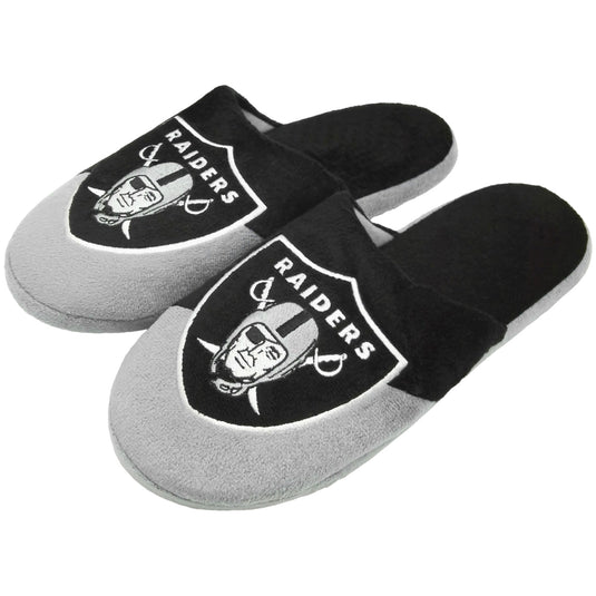 Las Vegas Raiders NFL Big Logo Slippers