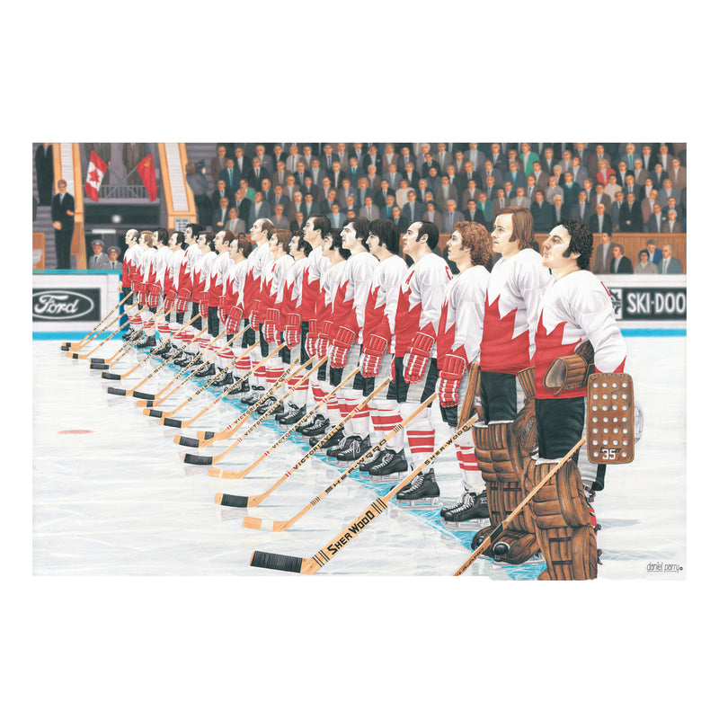 Load image into Gallery viewer, O&#39; Canada – Team Canada ‘72 Signed Limited Edition Summit Series Print
