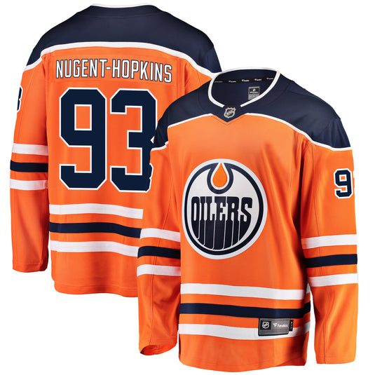 Ryan Nugent-Hopkins Edmonton Oilers NHL Fanatics Breakaway Maillot Domicile