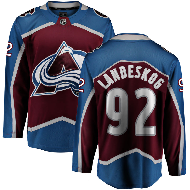 Chargez l&#39;image dans la visionneuse de la galerie, Gabriel Landeskog Colorado Avalanche LNH Fanatics Breakaway Maillot Domicile
