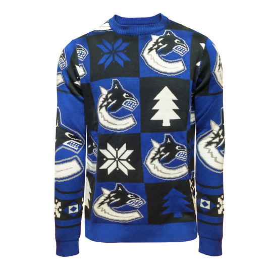 Vancouver Canucks Ugly Patchwork Sweater