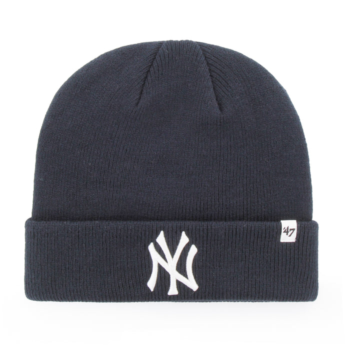 Bonnet en tricot à revers surélevé MLB des Yankees de New York