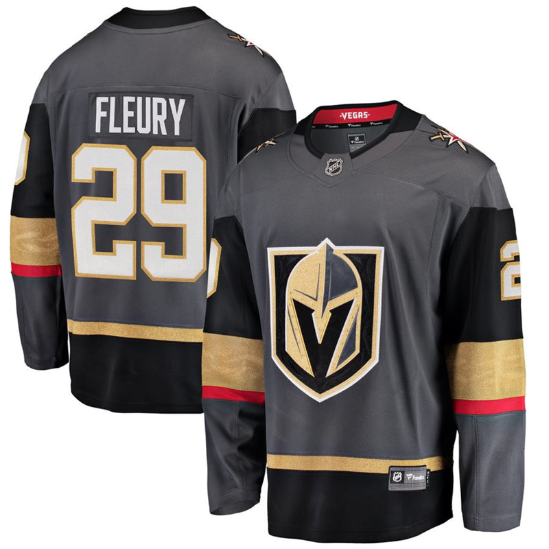 Chargez l&#39;image dans la visionneuse de la galerie, Marc-André Fleury Vegas Golden Knights NHL Fanatics Breakaway Maillot Domicile
