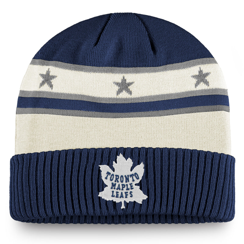 Chargez l&#39;image dans la visionneuse de la galerie, Tuque en tricot à six revers originale de la LNH des Maple Leafs de Toronto
