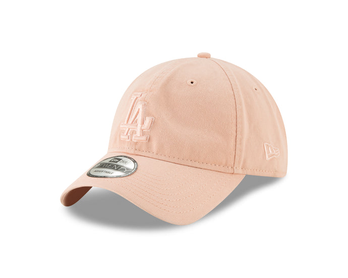 Casquette 9TWENTY rose pastel classique MLB Core Classic des Los Angeles Dodgers pour femme