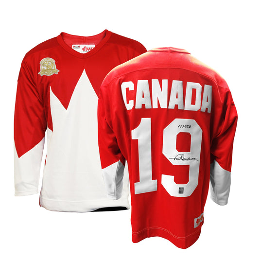 50th Anniversary Paul Henderson Signed Limited Edition Team Canada 1972 Home Jersey