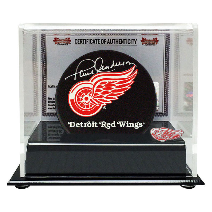 Paul Henderson Signed Detroit Red Wings Puck