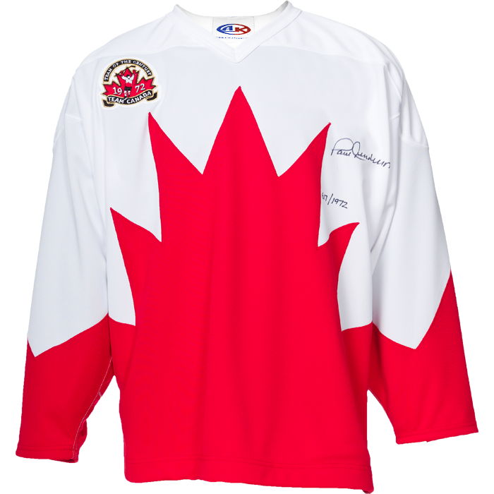 Load image into Gallery viewer, Paul Henderson Signed Team Canada 1972 Limited Edition Jersey
