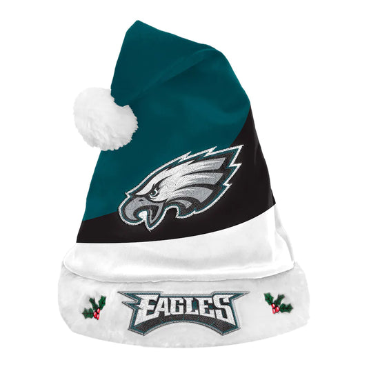 Bonnet de Père Noël color block des Eagles de Philadelphie