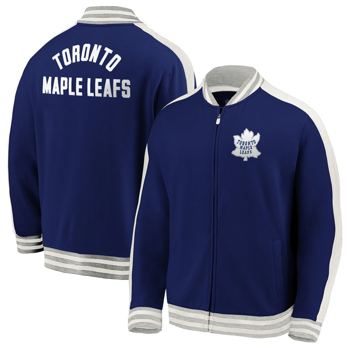 Toronto Maple Leafs NHL Vintage Varsity Super Soft Full Zip