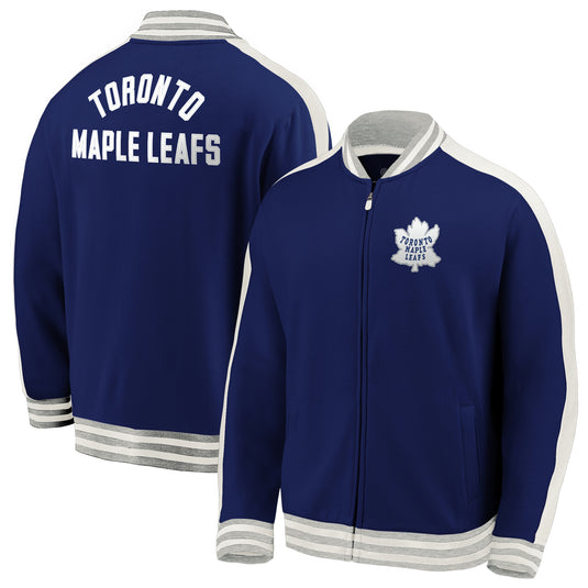 Toronto Maple Leafs NHL Vintage Varsity Super Soft Full-Zip