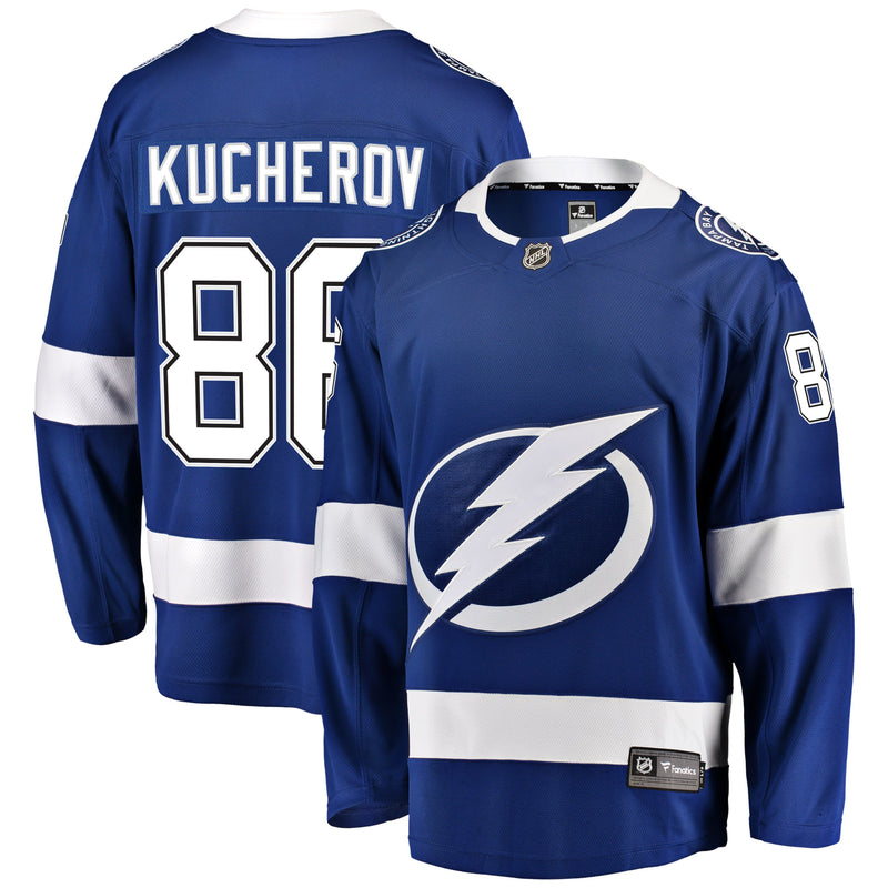 Chargez l&#39;image dans la visionneuse de la galerie, Nikita Kucherov Tampa Bay Lightning NHL Fanatics Breakaway Maillot Domicile
