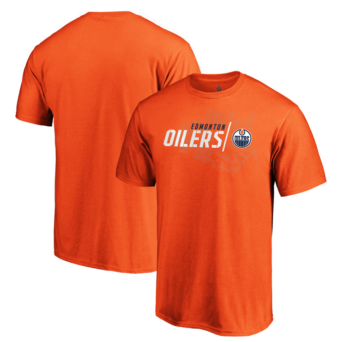 T-shirt Geo Drift des Oilers d'Edmonton de la LNH