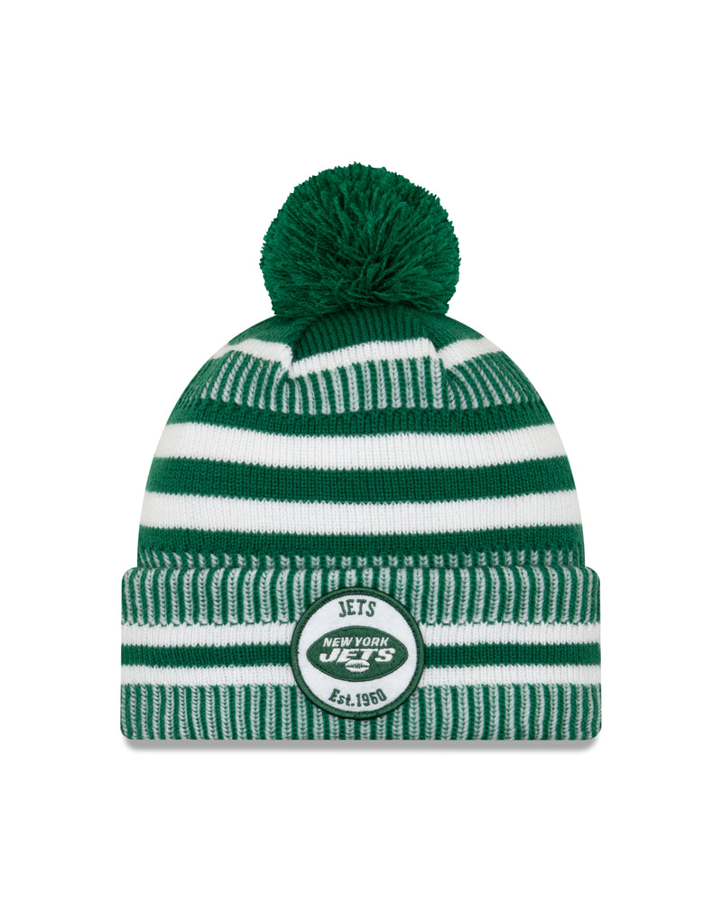 Chargez l&#39;image dans la visionneuse de la galerie, New York Jets NFL New Era Sideline Home Tuque officielle en tricot à revers
