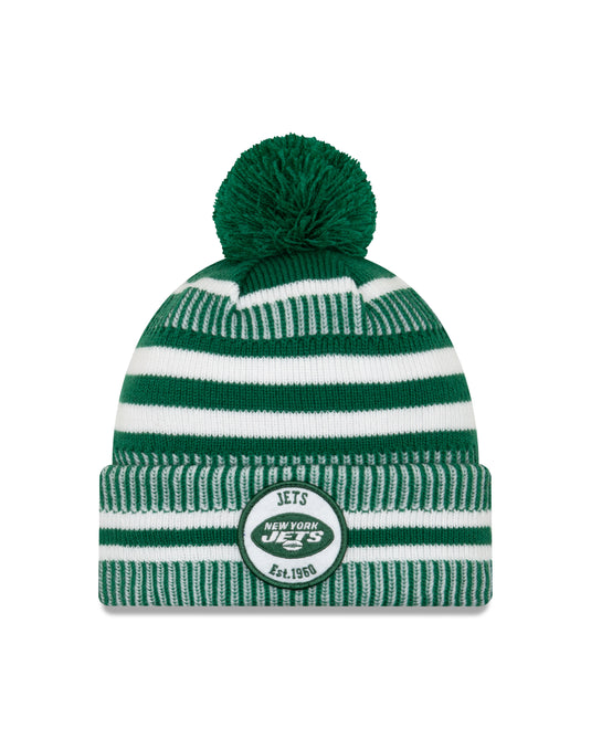 New York Jets NFL New Era Sideline Home Tuque officielle en tricot à revers