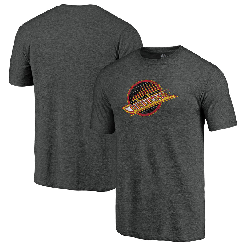 Load image into Gallery viewer, Vancouver Canucks NHL Distressed Vintage Primary Tri-Blend Tee
