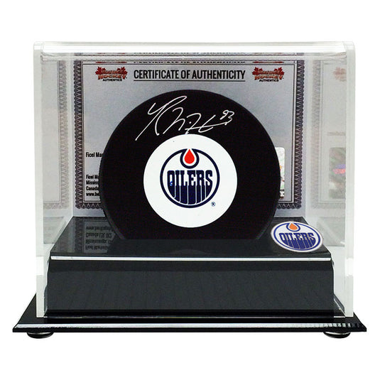 Ryan Nugent-Hopkins Signed Edmonton Oilers Puck