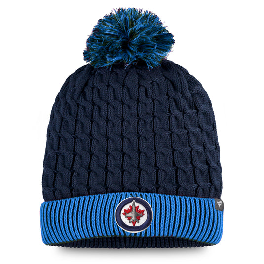 Bonnet à pompon emblématique de la LNH des Jets de Winnipeg pour femmes