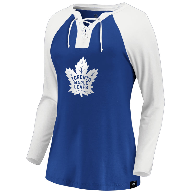 Load image into Gallery viewer, Ladies&#39; Toronto Maple Leafs NHL Iconic Break Out Lacing Long Sleeve
