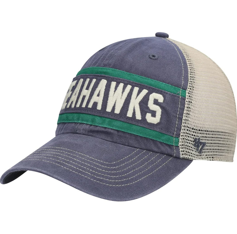 Chargez l&#39;image dans la visionneuse de la galerie, Casquette snapback Seattle Seahawks NFL &#39;47 Juncture Trucker Clean Up
