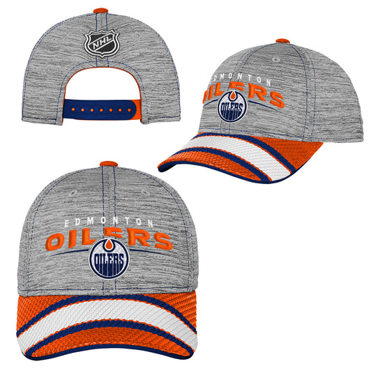 Casquette de joueur de deuxième saison des Oilers d'Edmonton pour jeunes