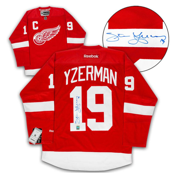 Steve Yzerman Detroit Red Wings Reebok Authentic Jersey (Black Ice)
