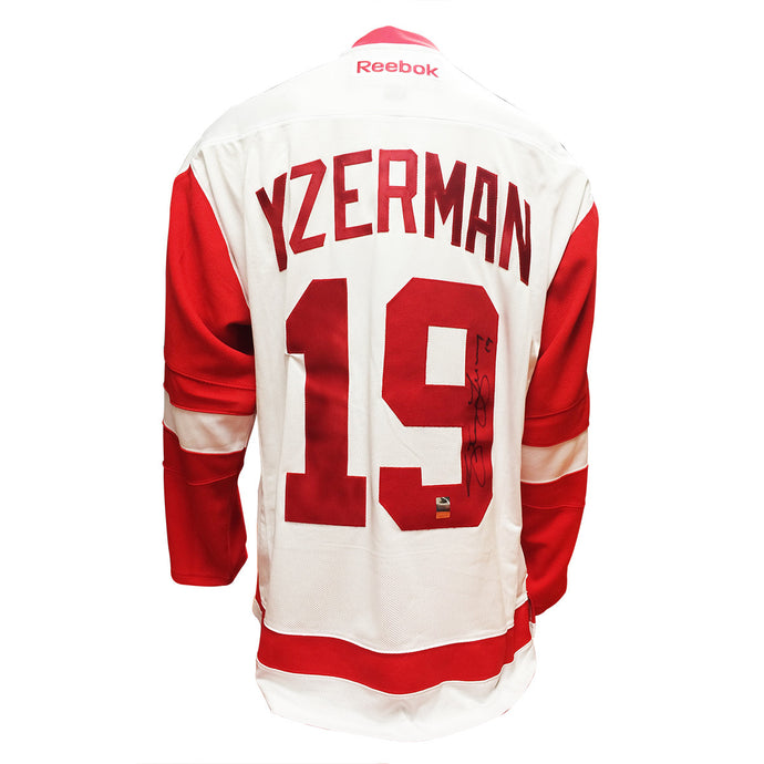 Steve Yzerman Signed Detroit Red Wings Away Jersey