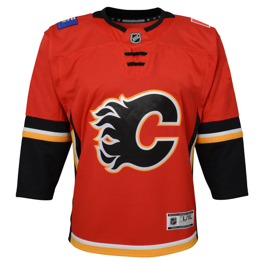 Youth Calgary Flames NHL Premier Home Jersey