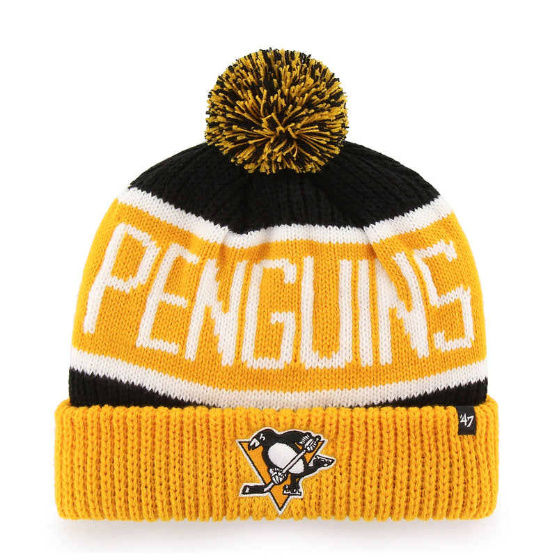 Chargez l&#39;image dans la visionneuse de la galerie, Tuque en tricot à revers City NHL des Penguins de Pittsburgh
