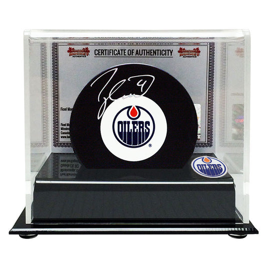 Taylor Hall Signed Edmonton Oilers Puck