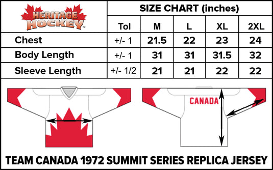 Team Canada 1972 Jersey Away White - Sport Army