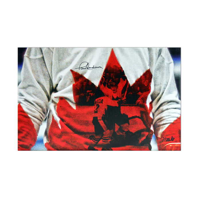 Équipe Canada 1972 Édition limitée (AP) Impression sur toile signée par Paul Henderson