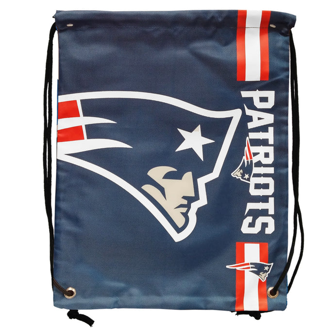New England Patriots NFL Big Logo Drawstring Bag