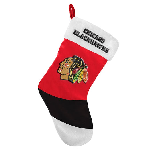 Bas de 17 po à blocs de couleurs des Blackhawks de Chicago de la LNH