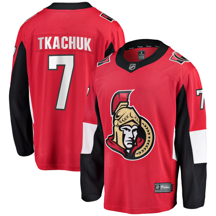 Brady Tkachuk Ottawa Senators NHL Fanatics Breakaway Home Jersey