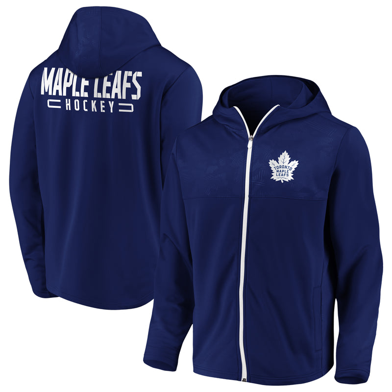 Load image into Gallery viewer, Toronto Maple Leafs NHL Defender Mission Primary Full Zip Hoodie
