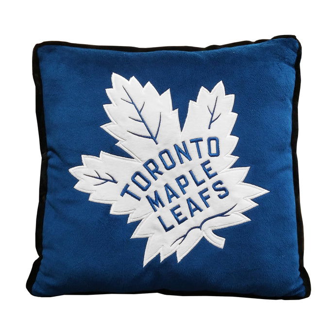 Coussin à bordure contrastée des Maple Leafs de Toronto