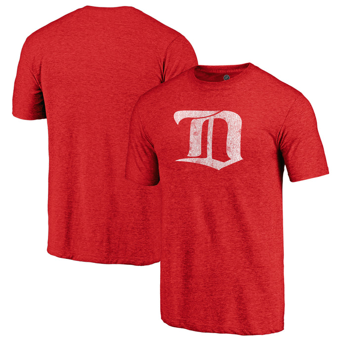 T-shirt tri-mélange primaire vintage vieilli des Red Wings de Détroit de la LNH